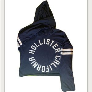 Hollister - Hooded Crop Top Long Sleeve Tee